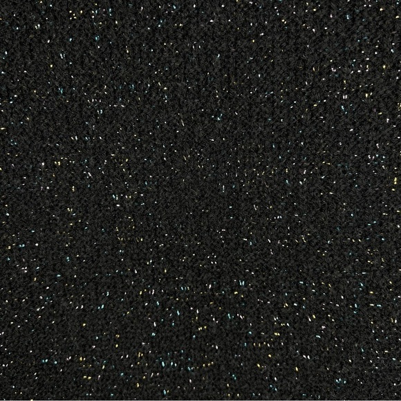 2x Vintage 🌈 Domani Black Rainbow Knit Sweater Long Sleeve Plus - Picture 6 of 8